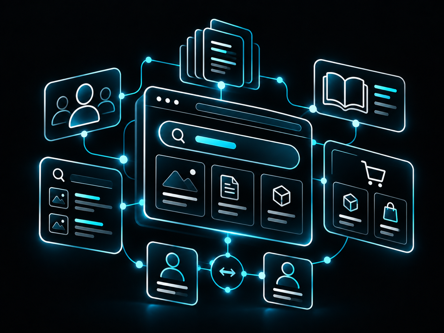 Illustratie digitale platformen