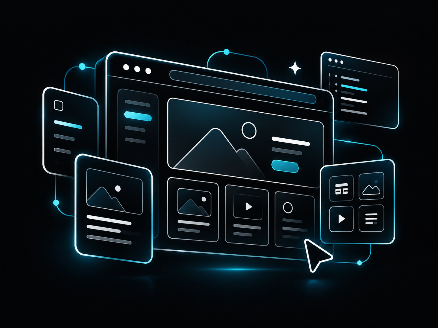 Illustratie websites en portals